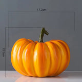 Halloween Simulation Pumpkin Model Artificial Craft Fall Decor Lightweight Small Carved Resin Pumpkins For Desktop