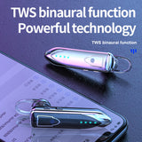 Wireless Headset Bluetooth 5.0 Earphone Mini Earbud Fingerprint Touch Earpiece Ear Hook Support Handsfree Long Standby