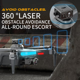 KF108 Drone 4K HD dual Camera Optical w Remote-Controlled GPS Positioning Professional 360 ° Laser Obstacle Avoidance
