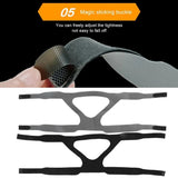 1 Pcs Elastic Anti-snoring Headband Washable Respirator Head Belt Breathable Universal Nasal Mask Face Masks Straps Medical