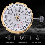 For Miyota 8200 Automatic Mechanical 8205 Double Calendar 3Pin Movement
