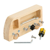Wooden Screwing Driver Board Educational Learning Toy Workbench Practical Basic Life Skills Nuts Screw Bolts Set
