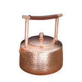 1.2 Liter Solid Copper Tea Pot Kettle - 5.5x7.4inch Traditional For Gas & Electric