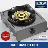Household Stainless Steel Energy-Saving Gas Single Stove - Desktop for Kitchen Cooking