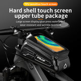 ESLNF Bicycle Waterproof Touch Screen Cycg Top Front Tube Frame MTB Road Bag 6.5 Phone Case Bike Accessories