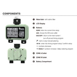 High-Quality Irrigation Timer - 2 Outlets, Digital, Waterproof, Programmable