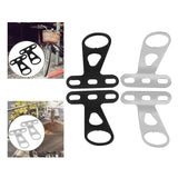 2x Front Holder Mounting Brackets Metal Supporting Rac Bike Basket Installation for Hardware Cycg Riding