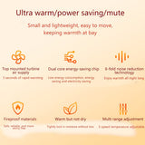 1pc Desktop Heater, Small Heater, Household Energy-saving Full House Office Winter Small Solar Electric Warm Air Heater, Small Heater With Heating And Fan Modes, For Home Office School Thanksgiving Halloween Christmas Wedding Birthday Gift