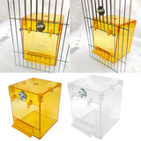 External Bird Bath Transparent Bath Square Basin Bird Supplies Pet Supplies