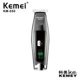 Kemei Electric Hair Clipper Km-050 Barber Carving Trimmer With Lcd Professional Hair Clipper Ceramic Blade Cordless Trimmer