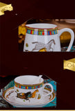 European Coffee Cup Set Creative Bone China
