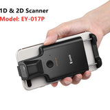 Eyoyo Back Clip Bluetooth Portable Barcode Reader Data Matrix 1D 2D QR Bar Code Scanner Android IOS System