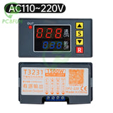 AC 110V 220V 12V T3231 Digital LED Display Cycle Timer Control Adjustable Timing Relay Time Delay Switch