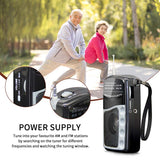 Mini Portable AM FM Radio Dual Band Pocket Radio MP3 Music Player Support Headphone Jack Telescopic Antenna