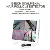 15inch LCD Skin&amp;Hair Analyzer Detector Digital Microscope Magnifier Skin Hair Blackhead Follicle Scalp Detector 50X-200X