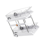 Bathroom Under Cabinet Organizer Shelf With Dividers Multifunctional For Office Removable Drawer Height Adjustable 205-41cm