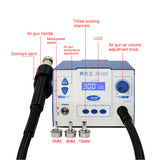 Digital Display Brushless 951DW Hot Gun Soldering Station 700W SMD BGA Rework Desoldering Welding Repair Tool Air Nozzles