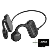 Real Bone Conduction Headphones Bluetooth 5.2 Wireless Earphones Waterproof Sports Headset with Mic for Workouts Running Driving