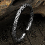 Simple And Personalized Hand-woven Thai Silver Bracelet