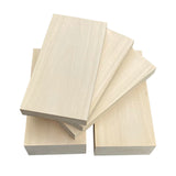 4PCS Basswood Carving Block Natural Soft Wood Carving Block Unfinished Wood Block Carving Portable Wooden Carving Supplies