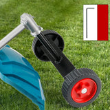 Upgrade Design Walk Behind String Trimmer Eater Electric Lawn Mower Hand Push Universal Auxiliary Wheels Garden Tool