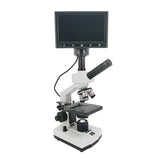 1600X Professional Blood Cells Digital Biological Lab Microscope Constant Temperature 7inch Screen Electronic Eyepiece 110-240V