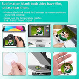 Sublimation Blanks Kit Heat Transfer MDF Blank 3 Shapes Tassels Pendant Jump Rings Key Ring With Chain Set