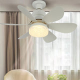 Fans Lights Crystal Fandelier 3000K-6500K 3 Speed Remote Control LED Ceig Fan For Bedroom/Garage/Kitchen