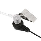 Heaphones 2 Pin Covert Acoustic Tube Earpiece Headset with Big Mic PTT for Motorola Two Way Radio Walkie Talkie