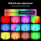 Magnetic Pocket RGB Photography Fill 2500K-9000K 20 Lighting Effects Video Conference Light Built-in Battery