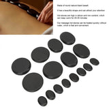 16pcs/set Stone Set Fast Heating Shape Lava Basalt Round Tool Massage Hot Stones Kit