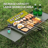 Foldable Camping Stainless Steel Portable BBQ Grill - Multi-Purpose Carbon Grill