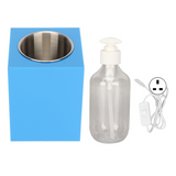 Massage Oil Heater Single Bottle Adjustable Aluminum Alloy Inner Liner Fast Heat Lotion Warmer for Beauty Salon SPA EU/UK/US