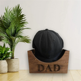 Rustic Wooden Holder Display Stand, Hat Storage Rack for Baseball Caps, Home Office Decoration Gift C