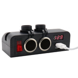 DIY USB 3.1A Charger Dual Cigarette Lighter Socket Splitter Voltmeter On/Off Switch for Car Rv Truck Marine Boat Camper