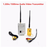1.2GHz 1.2G 8CH 1500mW Wireless AV Sender - TV Audio Video Transmitter Receiver Combo for QAV250 250 FPV RC(A).