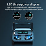 Wireless Earphones Bluetooth Tws Waterproof F9 Earphone Battery Display Charging Box Mini Sports Noise Reduction