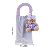 Cartoon Bear Doll Plush Cute Car Accessory Multifunctional Practical Tissue Holder Napkin Box For