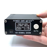 Max 200W 1.6-50MHz HF Frequency Band Shortwave Power Standing Waves Digital Display PWR SWR Meter with 1.29 Inch
