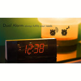 1pc Alarm Clocks Radio With Bluetooth, FM Radio, Dual Alarm With Snooze, USB Charging, Auto And Manual Dimmer, Clock For Bedside ITOMA CKS503