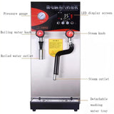 Fully Automatic Frother Commercial Steam Water Boier Milhake Foam hine Dual Display Milk Tea Shop Equipment