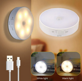 LED night light with motion sensor, wall mounted wardrobe charging light, 400mAh