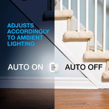 LED inserted into intelligent dusk to dawn sensor, bedroom, bathroom, staircase, kitchen corridor night light