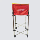 Adjustable Height Tennis Ball Box Training Device with 160 PCS Softball & Baseball - Movable Basket Storage Basin
