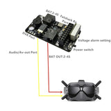 5.8G RX PORT 3.0 PLUS Receiver Digital to Analog Receiving Module with Low Voltage Alarm for Fatshark DJI FPV V1 V2(C)