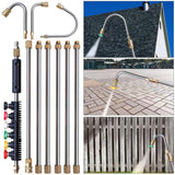 4000 Psi Telescng High Wand Set Commercial Grade Pressure Washer For Gutter/Roof Drainage/Walls Cleaning