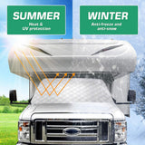 Car Winter Windscreen Covers Frost Ice Snow Shield Front Protector Portable Collapsible No Drilg Exterior Cover Parts