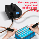Dual-pulse Spots hine 250 Gears Double Capacitors Energy Storage Welding 0.3mm Nickel Sheet 18650 Battery Spot Welder