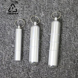 CRUSHER Aluminum Alloy Cigarette Case Tube Waterproof Pill Toothpick Capsule Bottle Keychain Tobacco Box Smoking Accessories
