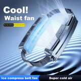 Coog Small Rechargeable Wearable Waist Mounted Fan - 3 Speeds for Running, Cycling, Outdoor Sports